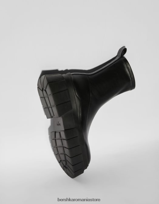 Bershka femei cizme cu platformă montate negru Z86D2323 încălţăminte