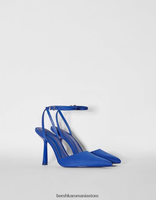 Bershka femei pantofi cu curea cu toc albastru Z86D2259 încălţăminte