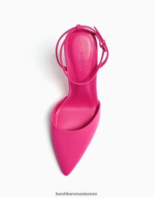 Bershka femei pantofi cu curea cu toc fucsie Z86D2264 încălţăminte