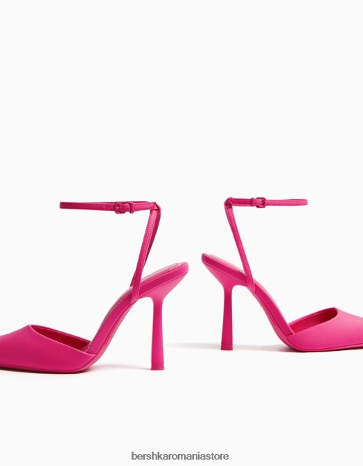 Bershka femei pantofi cu curea cu toc fucsie Z86D2264 încălţăminte
