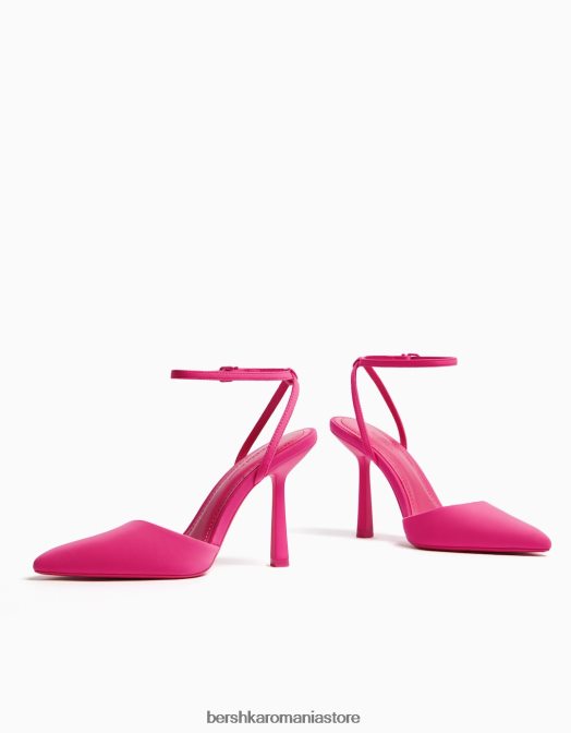 Bershka femei pantofi cu curea cu toc fucsie Z86D2264 încălţăminte