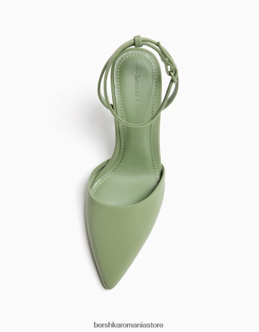 Bershka femei pantofi cu curea cu toc kaki Z86D2272 încălţăminte