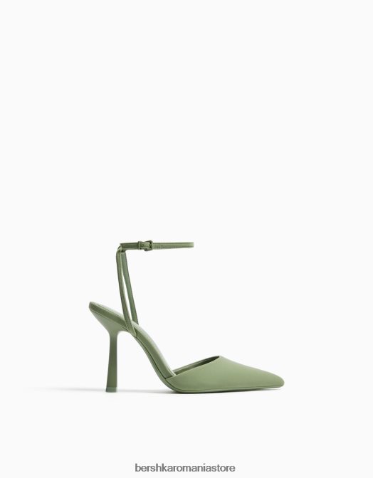 Bershka femei pantofi cu curea cu toc kaki Z86D2272 încălţăminte