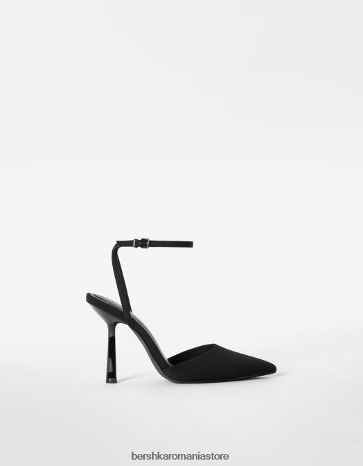 Bershka femei pantofi cu curea cu toc negru Z86D2261 încălţăminte