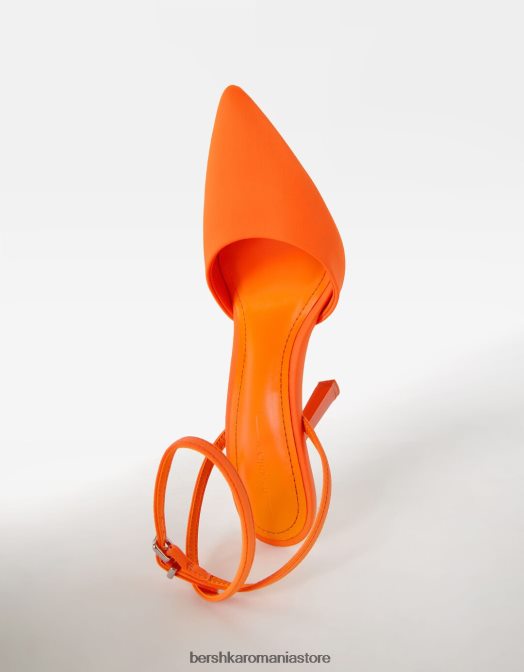 Bershka femei pantofi cu curea cu toc portocale Z86D2262 încălţăminte
