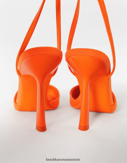Bershka femei pantofi cu curea cu toc portocale Z86D2262 încălţăminte