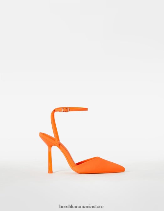 Bershka femei pantofi cu curea cu toc portocale Z86D2262 încălţăminte