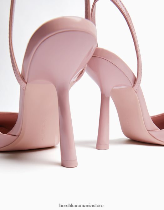 Bershka femei pantofi cu curea cu toc roz Z86D2263 încălţăminte