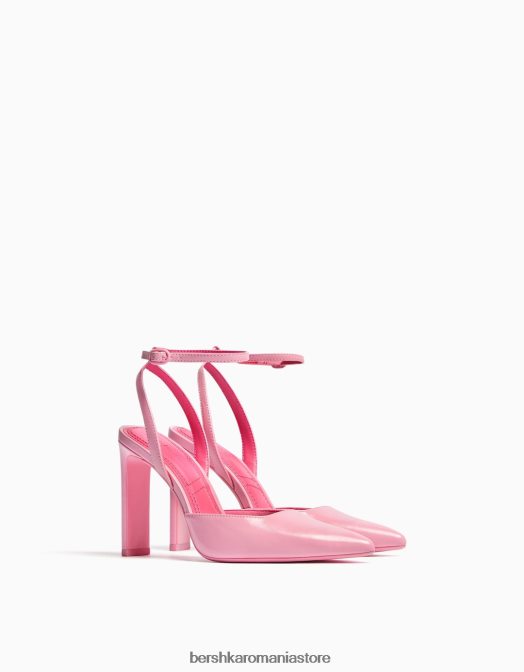 Bershka femei pantofi cu curea cu toc roz Z86D2267 încălţăminte