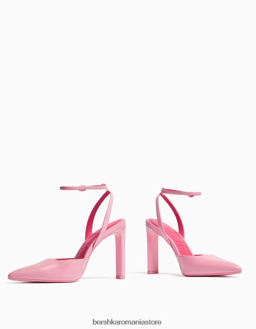 Bershka femei pantofi cu curea cu toc roz Z86D2267 încălţăminte
