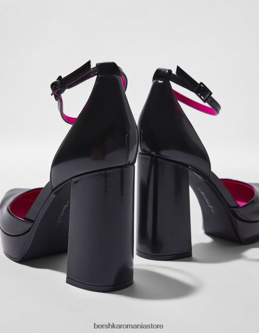 Bershka femei pantofi cu platformă cu toc înalt negru Z86D2253 încălţăminte