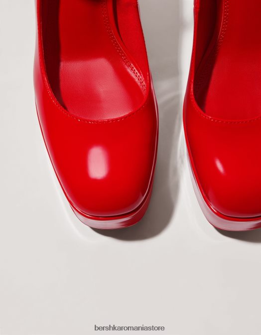 Bershka femei pantofi cu toc înalt cu platformă xl roșu Z86D2254 încălţăminte