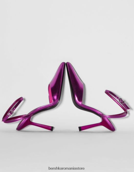 Bershka femei pantofi metalici cu toc înalt fucsie Z86D2258 încălţăminte