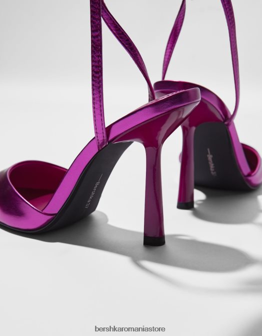 Bershka femei pantofi metalici cu toc înalt fucsie Z86D2258 încălţăminte
