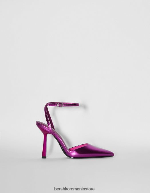 Bershka femei pantofi metalici cu toc înalt fucsie Z86D2258 încălţăminte