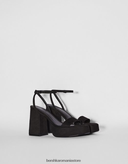 Bershka femei sandale cu platformă cu toc înalt negru Z86D2170 încălţăminte