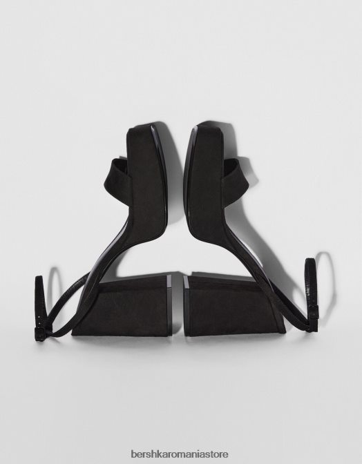 Bershka femei sandale cu platformă cu toc înalt negru Z86D2170 încălţăminte