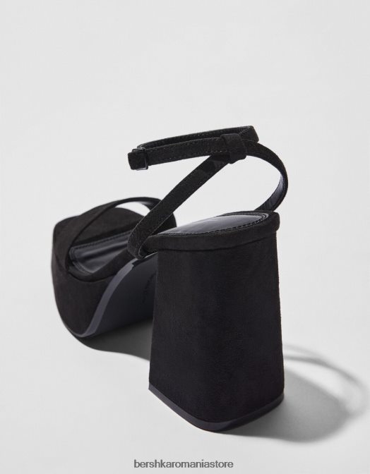 Bershka femei sandale cu platformă cu toc înalt negru Z86D2170 încălţăminte