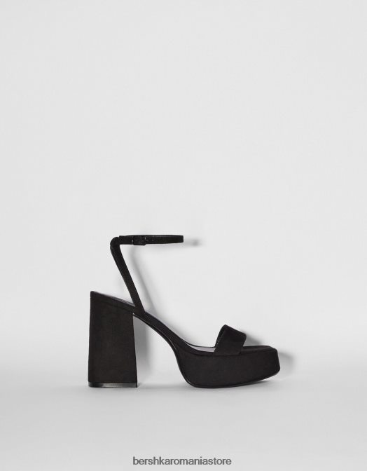 Bershka femei sandale cu platformă cu toc înalt negru Z86D2170 încălţăminte