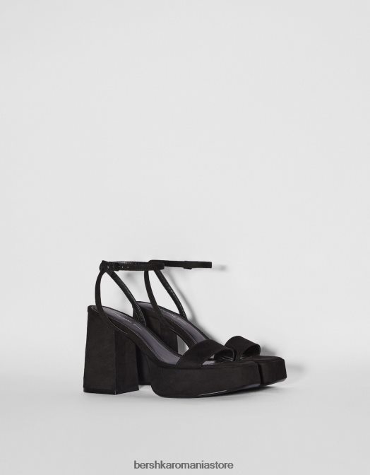 Bershka femei sandale cu platformă cu toc înalt negru Z86D2185 încălţăminte