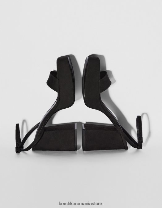 Bershka femei sandale cu platformă cu toc înalt negru Z86D2185 încălţăminte