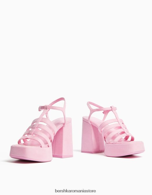 Bershka femei sandale cu platformă cu toc înalt roz Z86D2169 încălţăminte