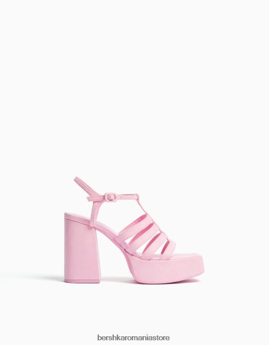 Bershka femei sandale cu platformă cu toc înalt roz Z86D2169 încălţăminte