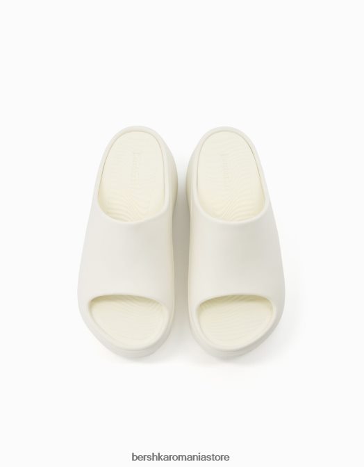 Bershka femei sandale cauciucate cu platformă alb Z86D2242 încălţăminte
