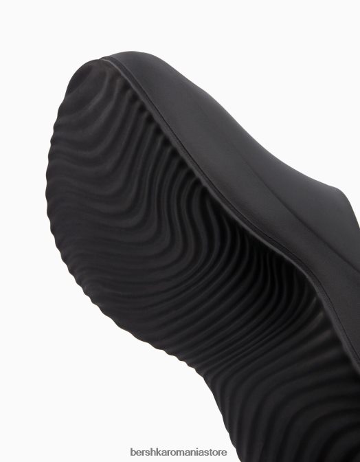 Bershka femei sandale cauciucate cu platformă negru Z86D2223 încălţăminte