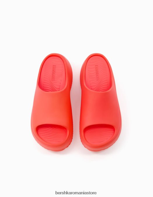 Bershka femei sandale cauciucate cu platformă roșu Z86D2224 încălţăminte