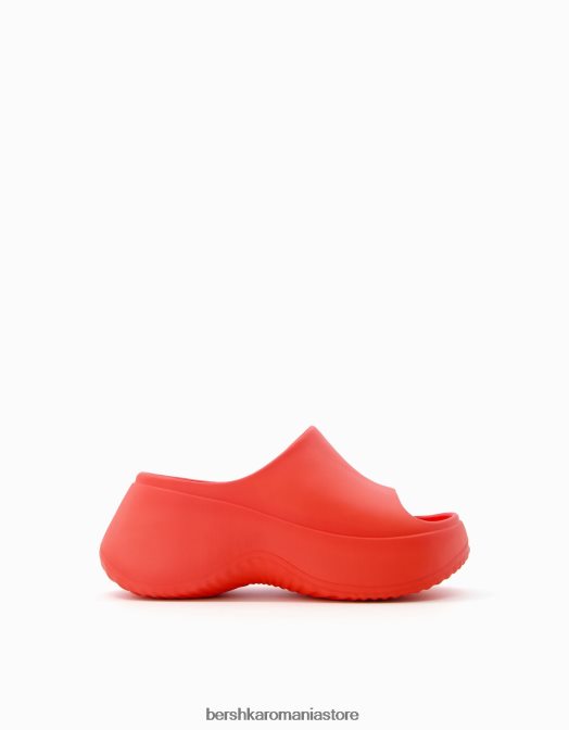 Bershka femei sandale cauciucate cu platformă roșu Z86D2224 încălţăminte