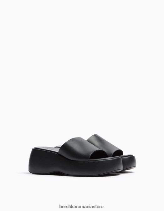 Bershka femei sandale cu platformă negru Z86D2210 încălţăminte