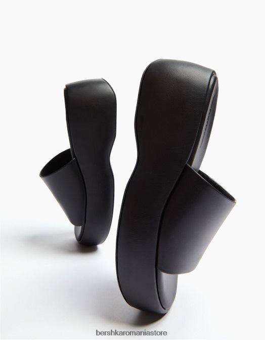 Bershka femei sandale cu platformă negru Z86D2229 încălţăminte