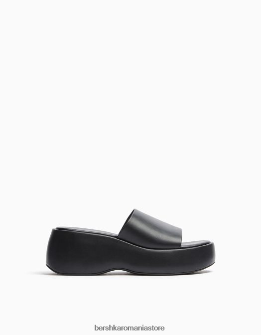 Bershka femei sandale cu platformă negru Z86D2229 încălţăminte