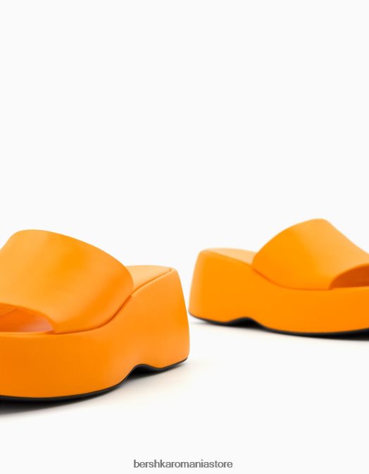 Bershka femei sandale cu platformă portocale Z86D2211 încălţăminte