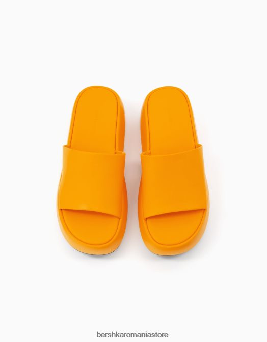 Bershka femei sandale cu platformă portocale Z86D2211 încălţăminte