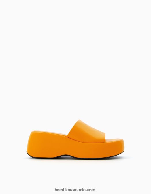 Bershka femei sandale cu platformă portocale Z86D2211 încălţăminte