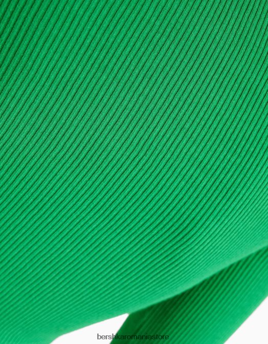 Bershka femei cardigan cu nasturi verde Z86D992 îmbrăcăminte