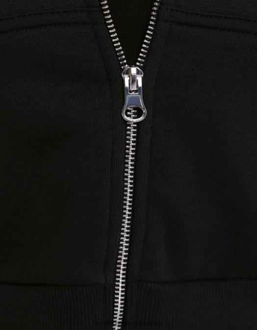 Bershka femei hanorac decupat cu fermoar gri inchis Z86D1268 îmbrăcăminte