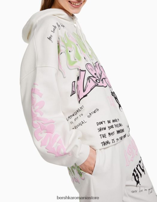 Bershka femei hanorac imprimat alte Z86D1225 îmbrăcăminte