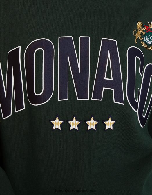 Bershka femei hanorac imprimat verde Z86D1274 îmbrăcăminte