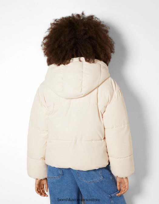 Bershka femei jachetă puf oversize cu glugă exclusiv Z86D1129 îmbrăcăminte