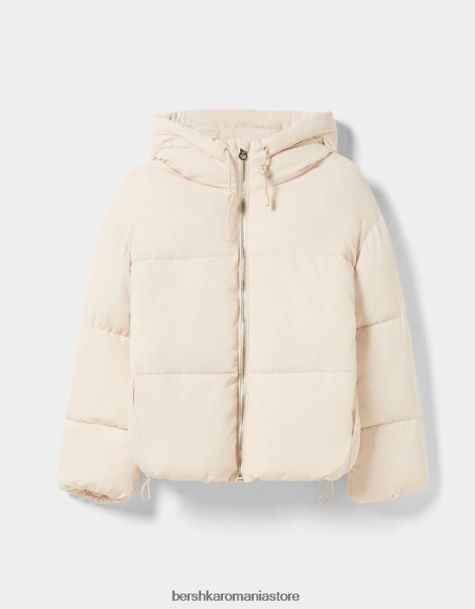 Bershka femei jachetă puf oversize cu glugă exclusiv Z86D1129 îmbrăcăminte