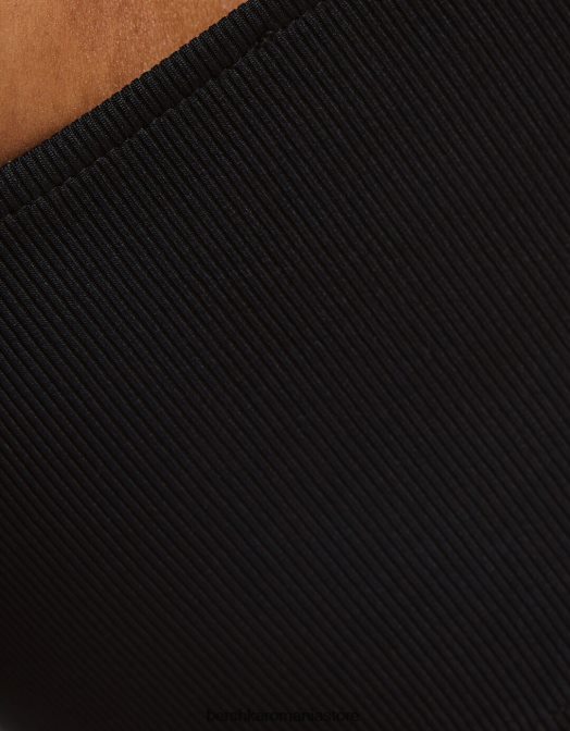 Bershka femei crop top asimetric fără mâneci negru Z86D707 îmbrăcăminte