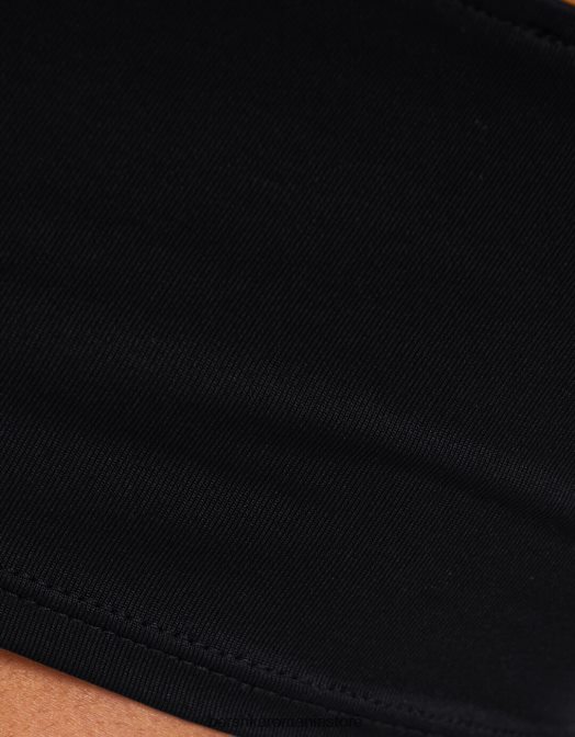 Bershka femei crop top cu bretele negru Z86D782 îmbrăcăminte