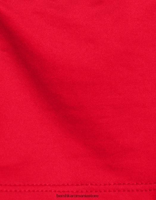 Bershka femei crop top cu bretele roșu Z86D779 îmbrăcăminte