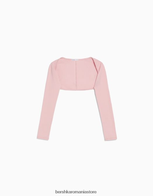 Bershka femei incalzitoare de brate de baza roz Z86D775 îmbrăcăminte