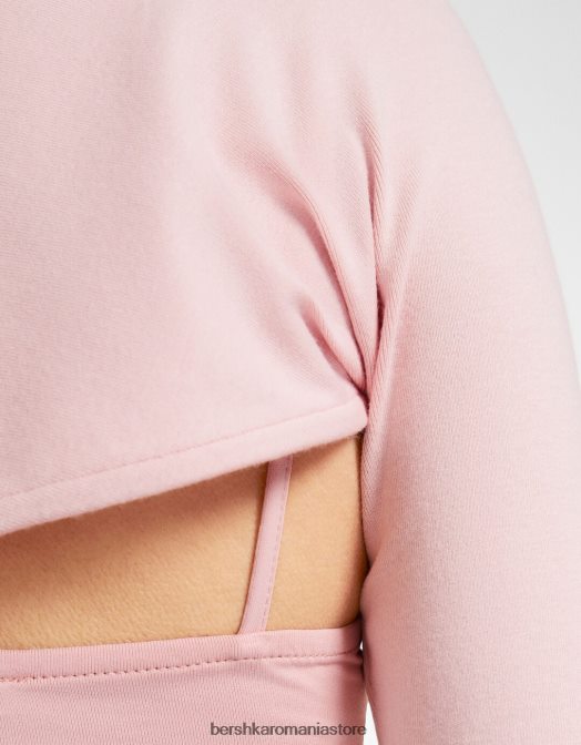 Bershka femei incalzitoare de brate de baza roz Z86D775 îmbrăcăminte