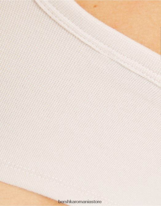 Bershka femei maieu decupat nisip Z86D813 îmbrăcăminte