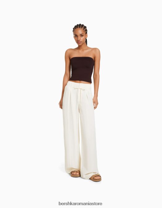 Bershka femei top bandeau maro Z86D663 îmbrăcăminte